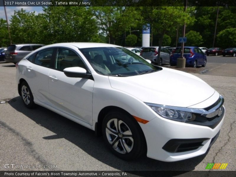 Taffeta White / Ivory 2017 Honda Civic LX Sedan