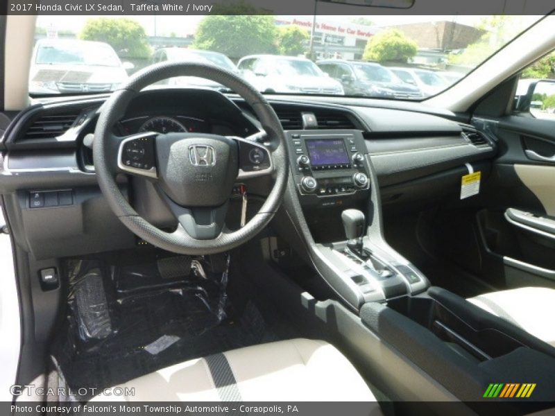 Taffeta White / Ivory 2017 Honda Civic LX Sedan