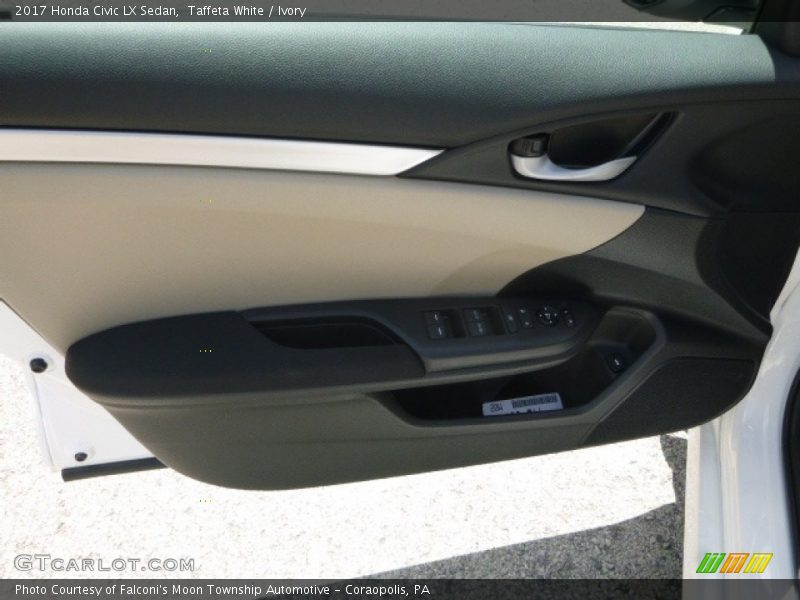 Taffeta White / Ivory 2017 Honda Civic LX Sedan