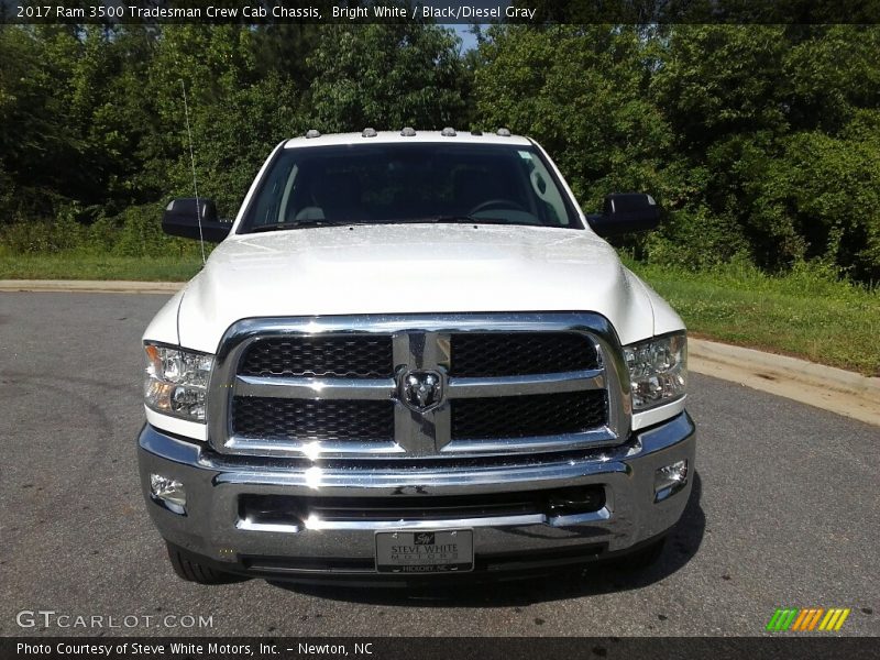 Bright White / Black/Diesel Gray 2017 Ram 3500 Tradesman Crew Cab Chassis