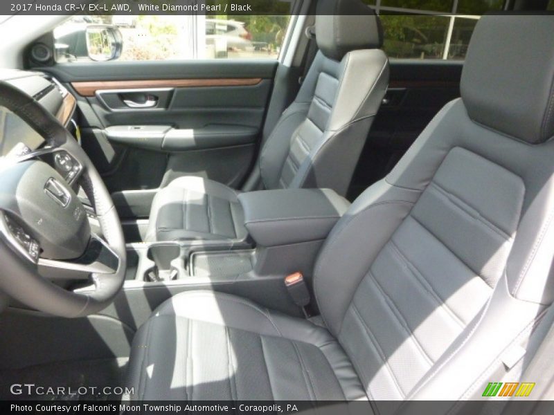 White Diamond Pearl / Black 2017 Honda CR-V EX-L AWD