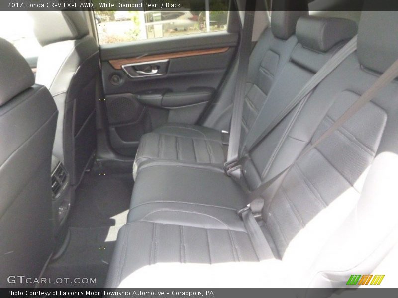 White Diamond Pearl / Black 2017 Honda CR-V EX-L AWD