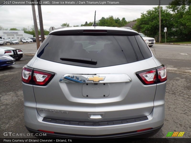 Silver Ice Metallic / Dark Titanium/Light Titanium 2017 Chevrolet Traverse LS AWD