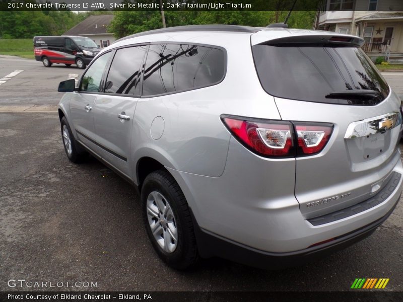 Silver Ice Metallic / Dark Titanium/Light Titanium 2017 Chevrolet Traverse LS AWD