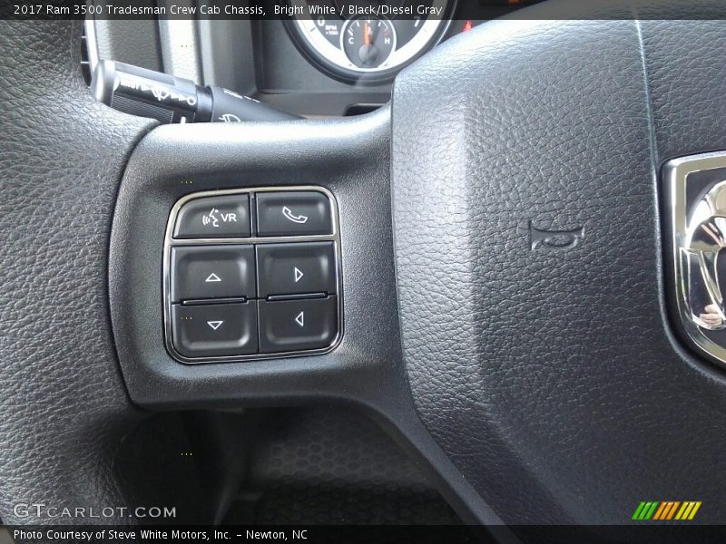 Bright White / Black/Diesel Gray 2017 Ram 3500 Tradesman Crew Cab Chassis