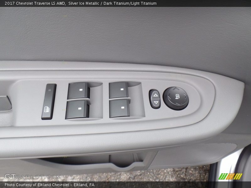 Silver Ice Metallic / Dark Titanium/Light Titanium 2017 Chevrolet Traverse LS AWD