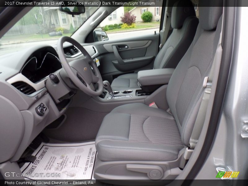 Silver Ice Metallic / Dark Titanium/Light Titanium 2017 Chevrolet Traverse LS AWD