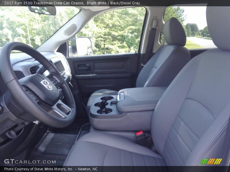 Bright White / Black/Diesel Gray 2017 Ram 3500 Tradesman Crew Cab Chassis