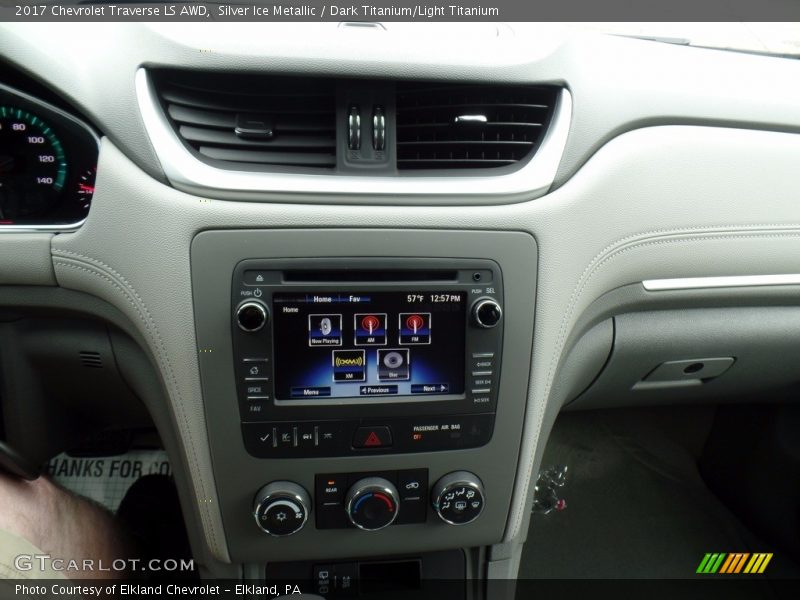 Silver Ice Metallic / Dark Titanium/Light Titanium 2017 Chevrolet Traverse LS AWD