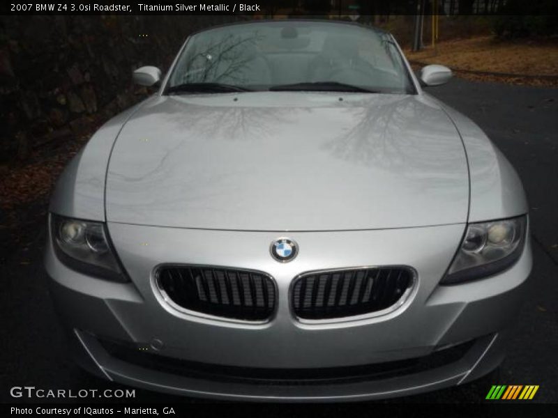 Titanium Silver Metallic / Black 2007 BMW Z4 3.0si Roadster