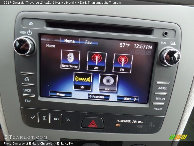 Silver Ice Metallic / Dark Titanium/Light Titanium 2017 Chevrolet Traverse LS AWD