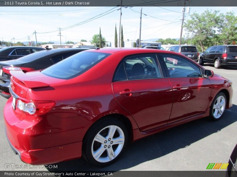 Hot Lava / Dark Charcoal 2013 Toyota Corolla S