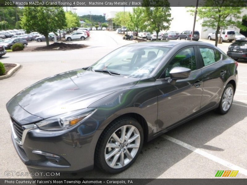 Machine Gray Metallic / Black 2017 Mazda MAZDA3 Grand Touring 4 Door