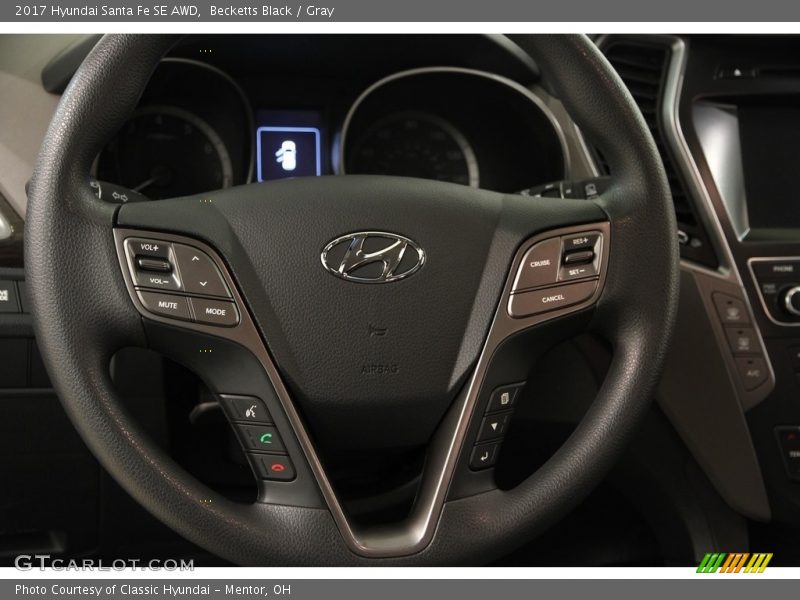 Becketts Black / Gray 2017 Hyundai Santa Fe SE AWD
