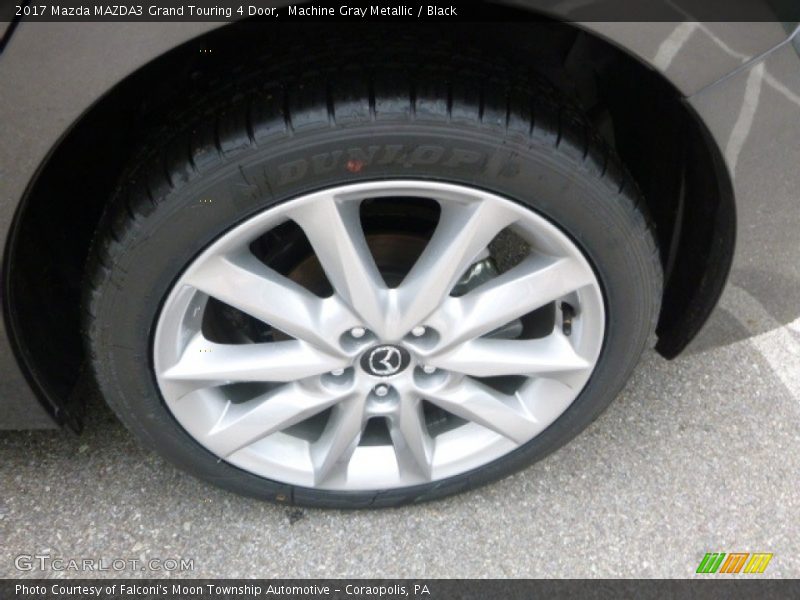 Machine Gray Metallic / Black 2017 Mazda MAZDA3 Grand Touring 4 Door