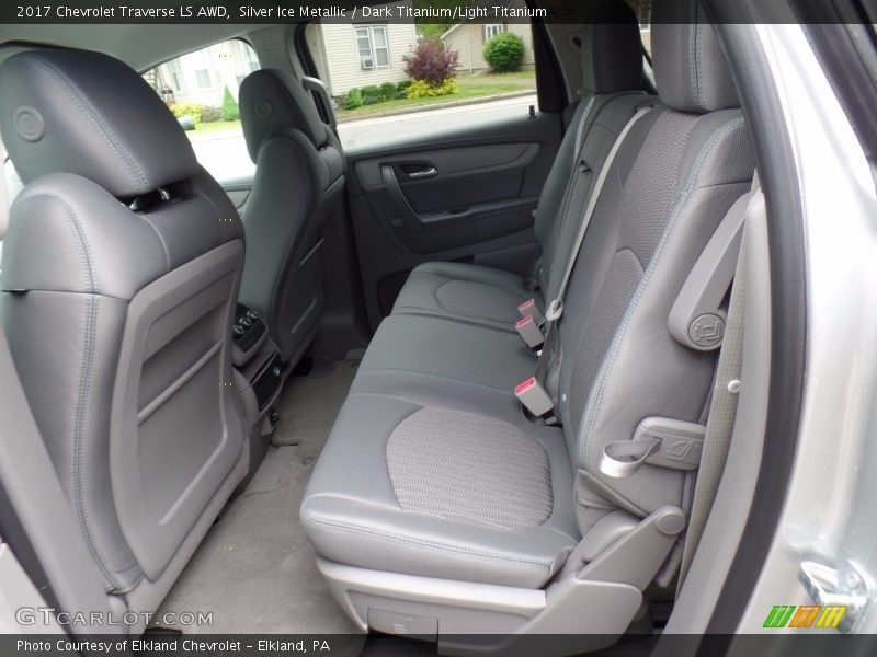 Silver Ice Metallic / Dark Titanium/Light Titanium 2017 Chevrolet Traverse LS AWD
