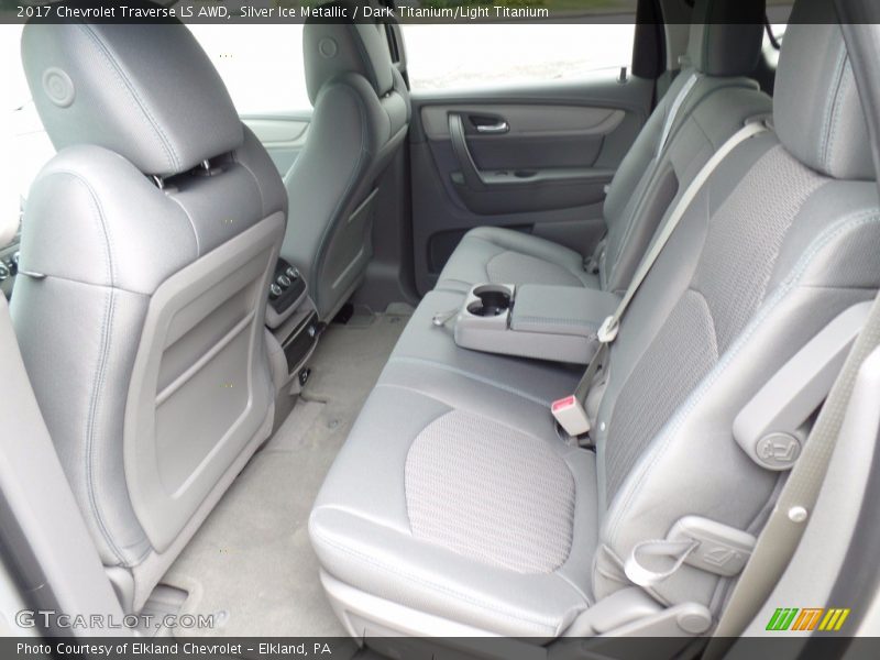 Silver Ice Metallic / Dark Titanium/Light Titanium 2017 Chevrolet Traverse LS AWD