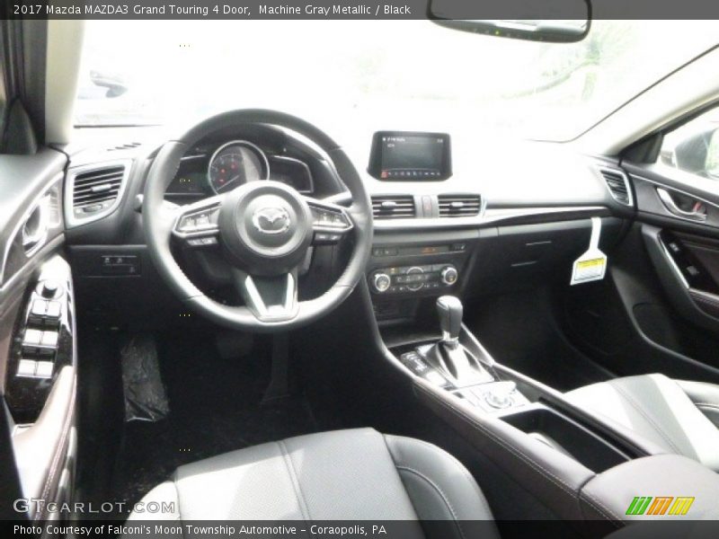 Machine Gray Metallic / Black 2017 Mazda MAZDA3 Grand Touring 4 Door