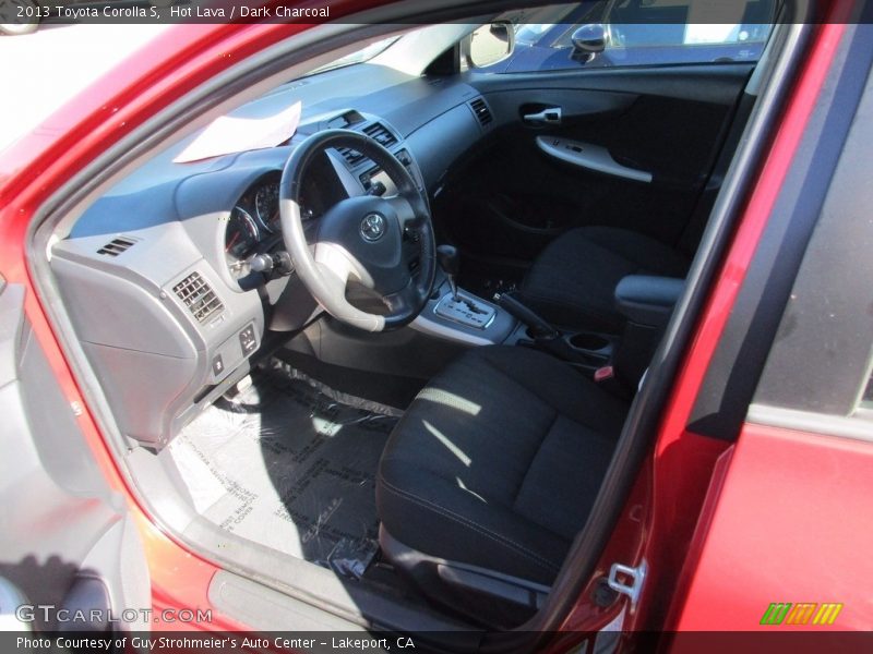 Hot Lava / Dark Charcoal 2013 Toyota Corolla S