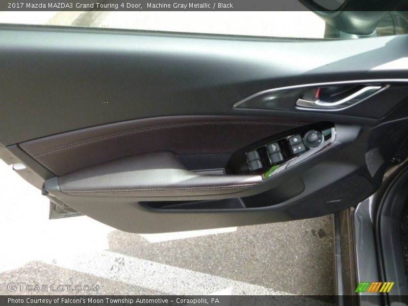 Machine Gray Metallic / Black 2017 Mazda MAZDA3 Grand Touring 4 Door