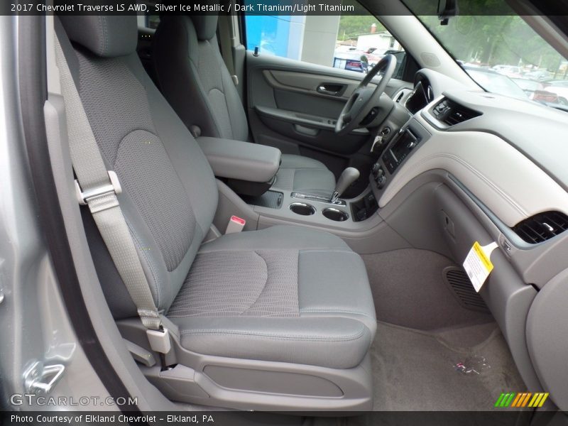 Silver Ice Metallic / Dark Titanium/Light Titanium 2017 Chevrolet Traverse LS AWD