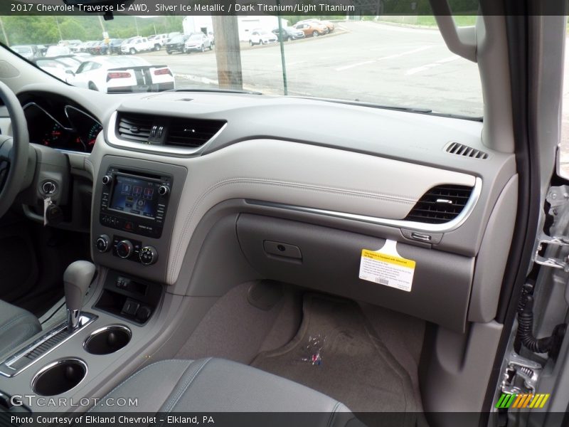 Silver Ice Metallic / Dark Titanium/Light Titanium 2017 Chevrolet Traverse LS AWD