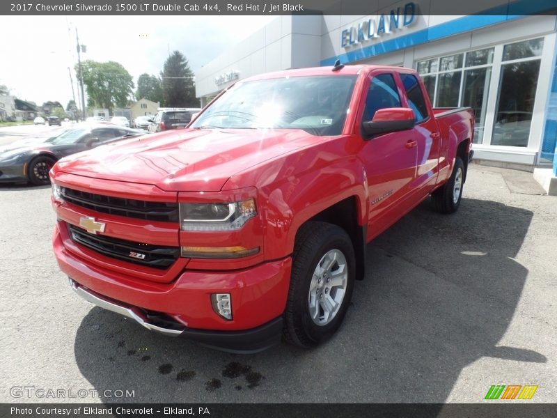 Red Hot / Jet Black 2017 Chevrolet Silverado 1500 LT Double Cab 4x4