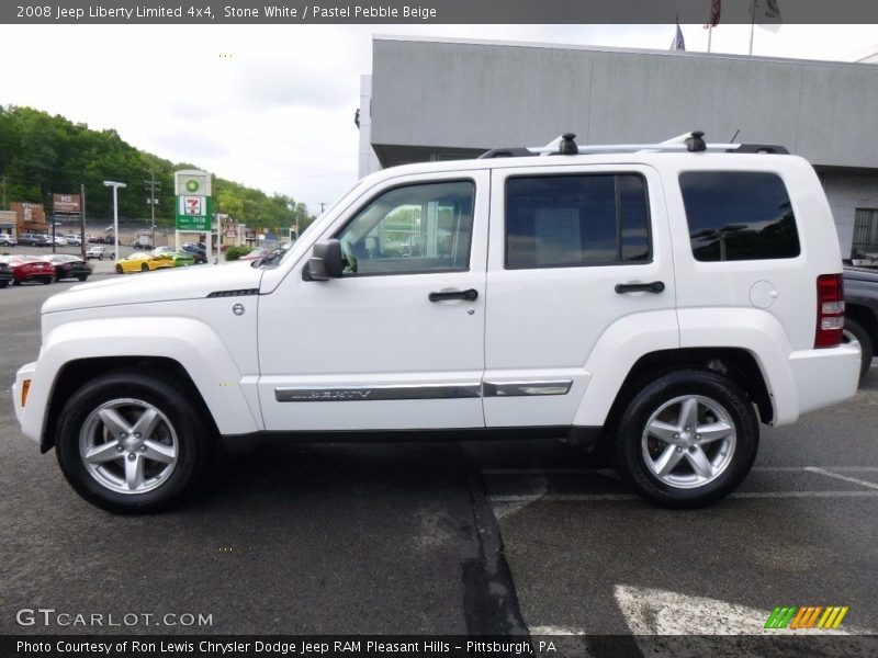 Stone White / Pastel Pebble Beige 2008 Jeep Liberty Limited 4x4