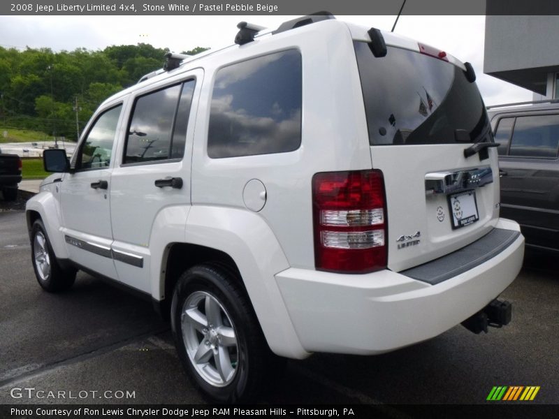 Stone White / Pastel Pebble Beige 2008 Jeep Liberty Limited 4x4