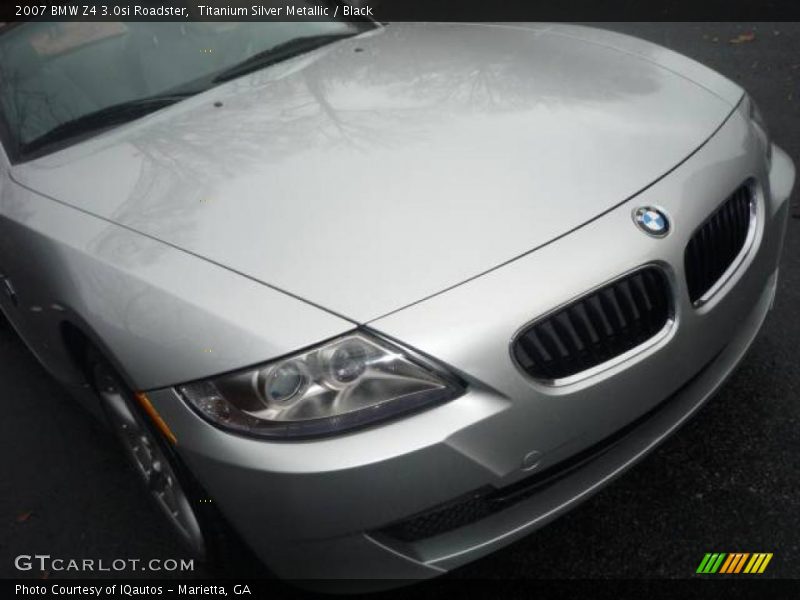 Titanium Silver Metallic / Black 2007 BMW Z4 3.0si Roadster