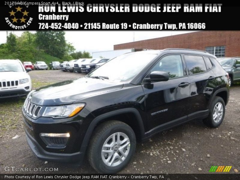 Black / Black 2017 Jeep Compass Sport 4x4