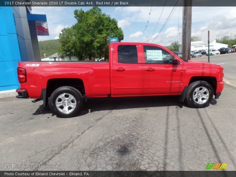 Red Hot / Jet Black 2017 Chevrolet Silverado 1500 LT Double Cab 4x4