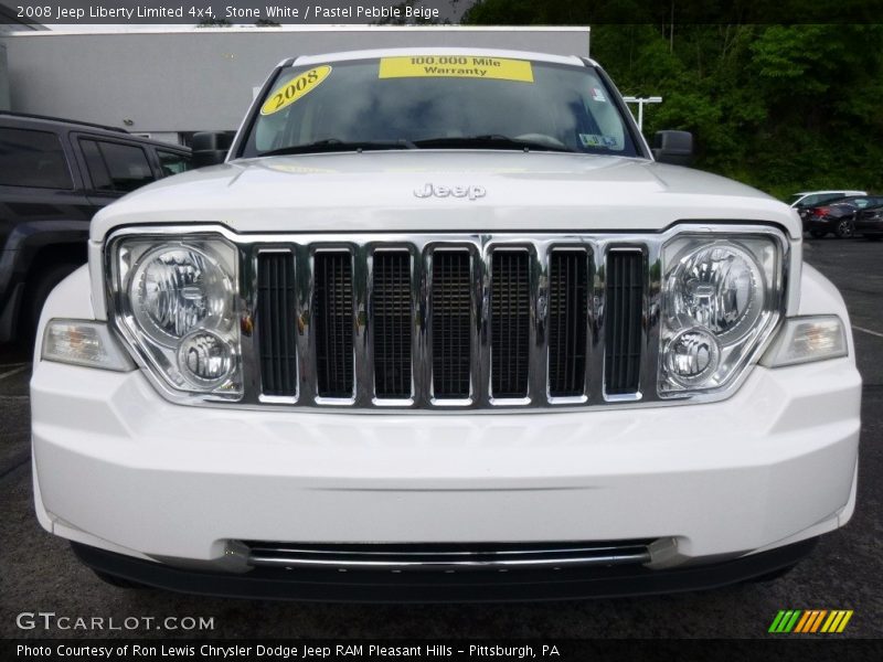 Stone White / Pastel Pebble Beige 2008 Jeep Liberty Limited 4x4