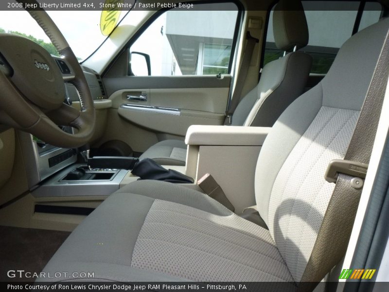 Stone White / Pastel Pebble Beige 2008 Jeep Liberty Limited 4x4