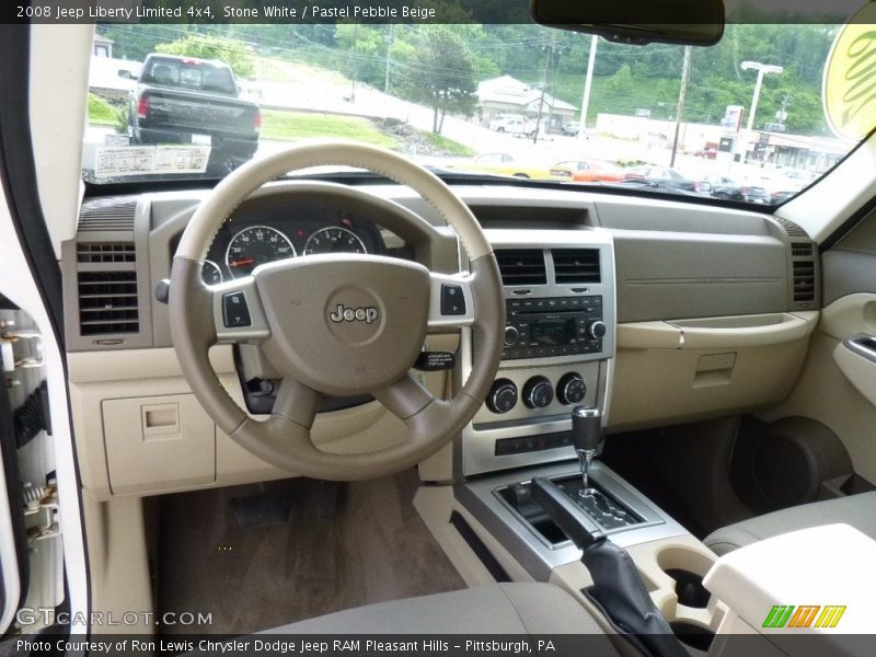 Stone White / Pastel Pebble Beige 2008 Jeep Liberty Limited 4x4