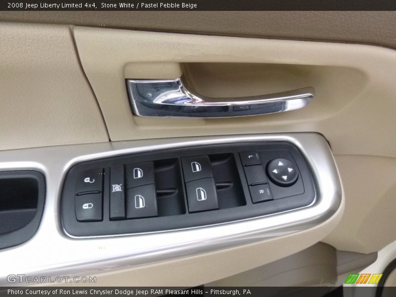 Stone White / Pastel Pebble Beige 2008 Jeep Liberty Limited 4x4