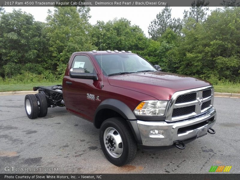 Delmonico Red Pearl / Black/Diesel Gray 2017 Ram 4500 Tradesman Regular Cab Chassis