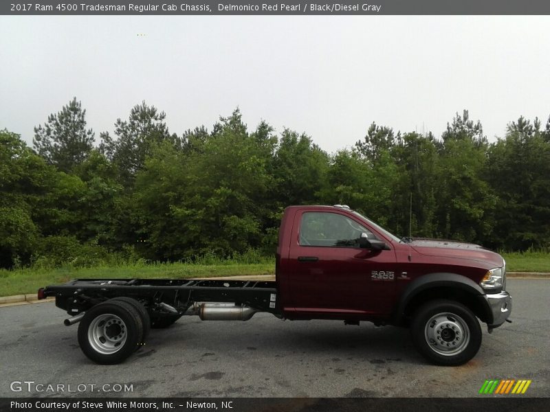 Delmonico Red Pearl / Black/Diesel Gray 2017 Ram 4500 Tradesman Regular Cab Chassis