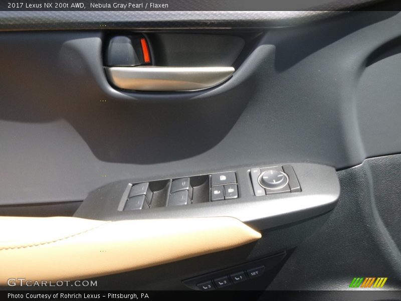 Nebula Gray Pearl / Flaxen 2017 Lexus NX 200t AWD