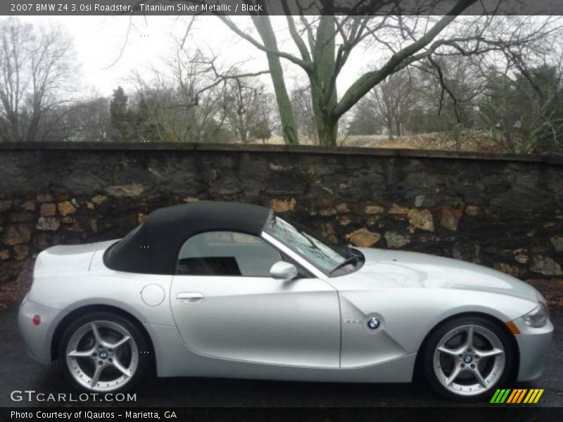 Titanium Silver Metallic / Black 2007 BMW Z4 3.0si Roadster