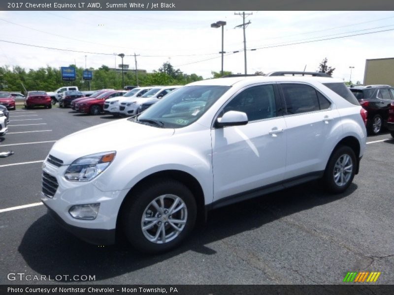 Summit White / Jet Black 2017 Chevrolet Equinox LT AWD