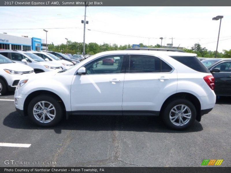 Summit White / Jet Black 2017 Chevrolet Equinox LT AWD