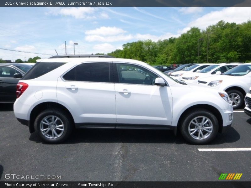 Summit White / Jet Black 2017 Chevrolet Equinox LT AWD