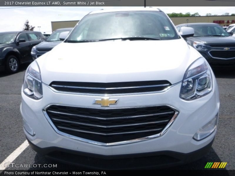 Summit White / Jet Black 2017 Chevrolet Equinox LT AWD