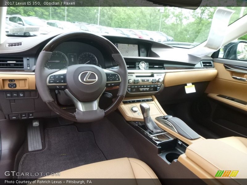 Obsidian / Flaxen 2017 Lexus ES 350