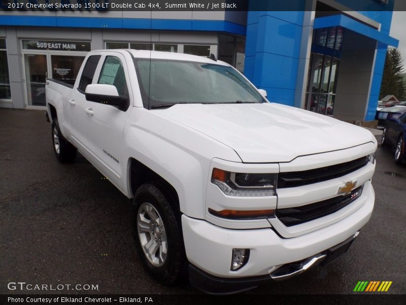 Summit White / Jet Black 2017 Chevrolet Silverado 1500 LT Double Cab 4x4