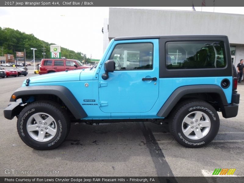 Chief Blue / Black 2017 Jeep Wrangler Sport 4x4