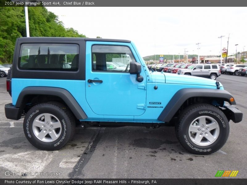 Chief Blue / Black 2017 Jeep Wrangler Sport 4x4