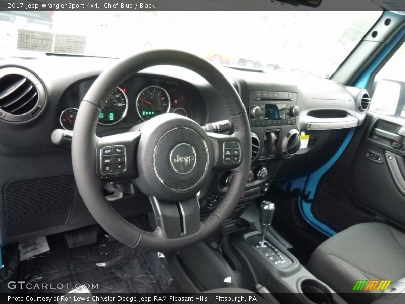 Chief Blue / Black 2017 Jeep Wrangler Sport 4x4