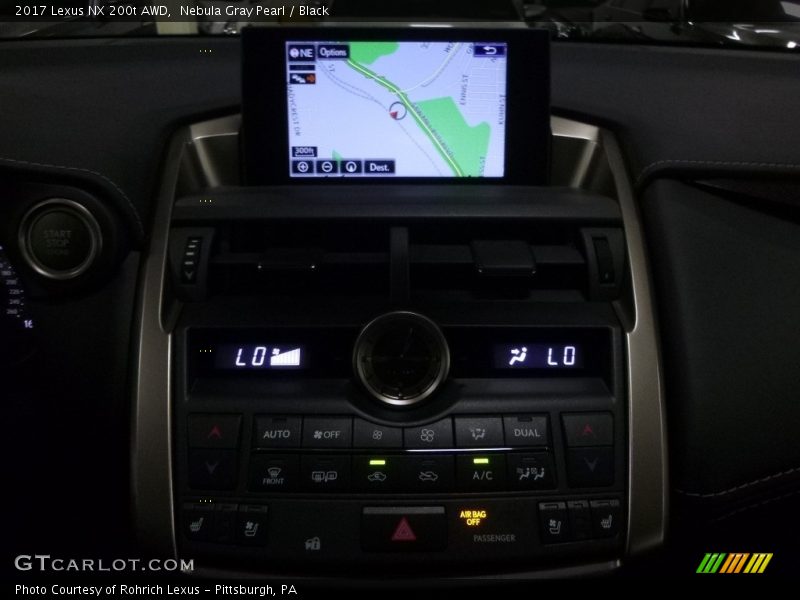 Nebula Gray Pearl / Black 2017 Lexus NX 200t AWD
